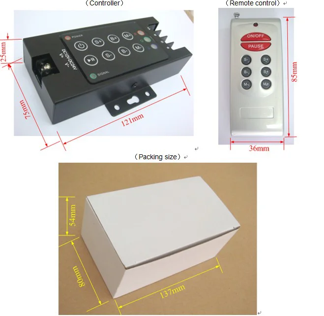 8-key Hulled RF Controller