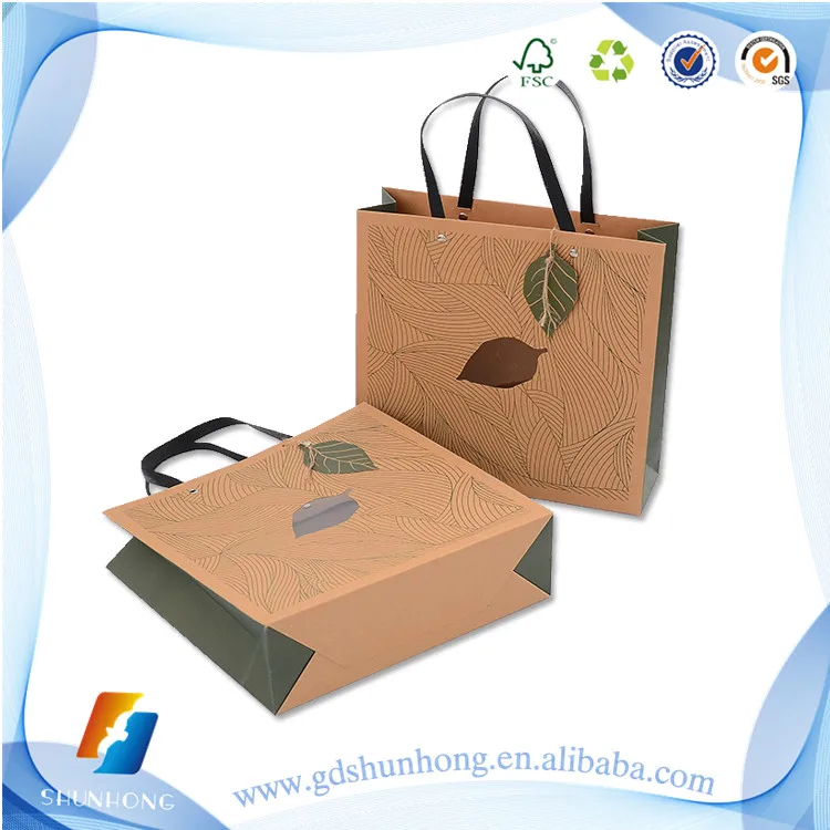 High Quality Brown Kraft Bulk Paper Bag Shopping With Handles - Buy C Kraft Paper Shopping Bag ...