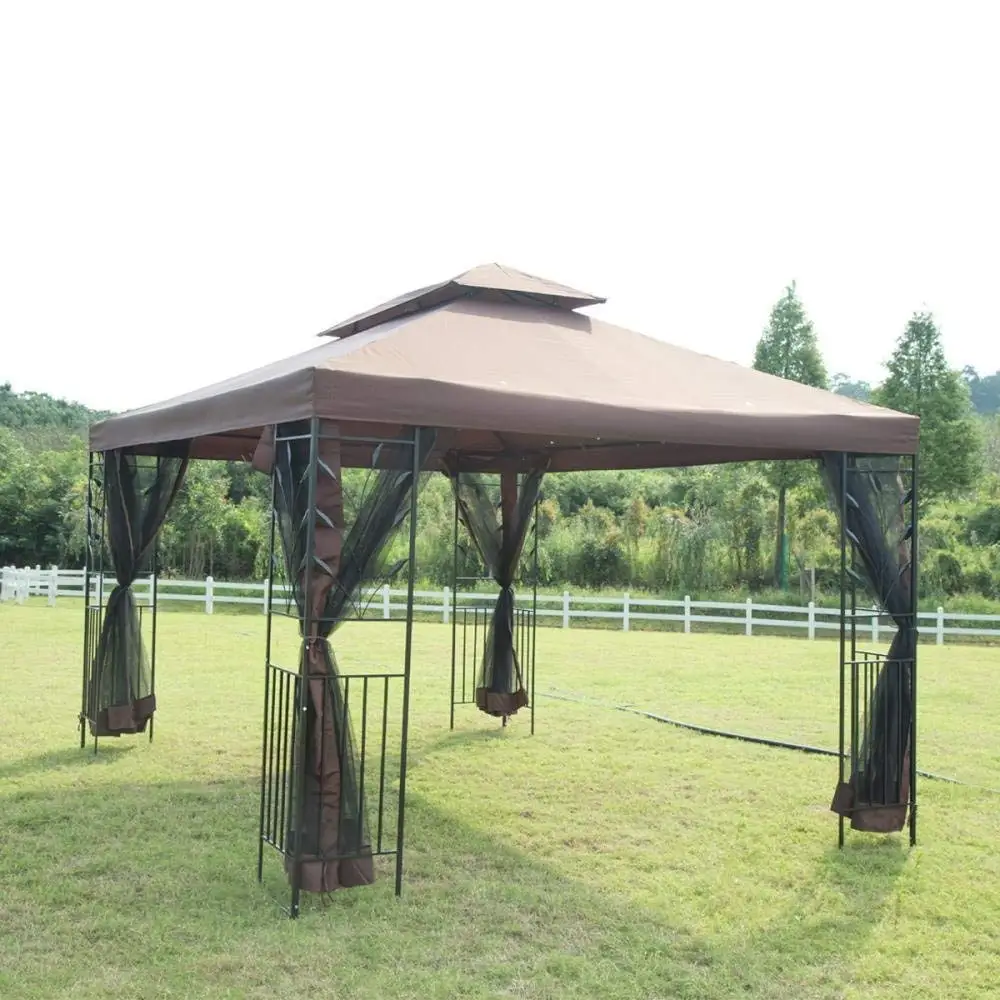 International Caravan Hamilton Outdoor Canopy Gazebo in Navy