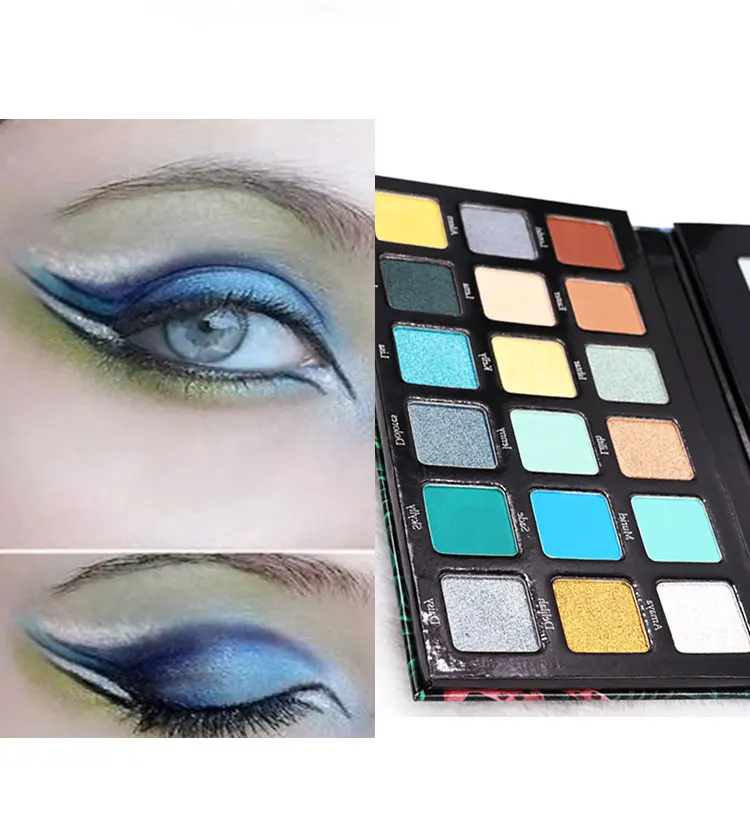 Natural Herbal High Quality Eyeshadow Palette 18 Color High Pigment