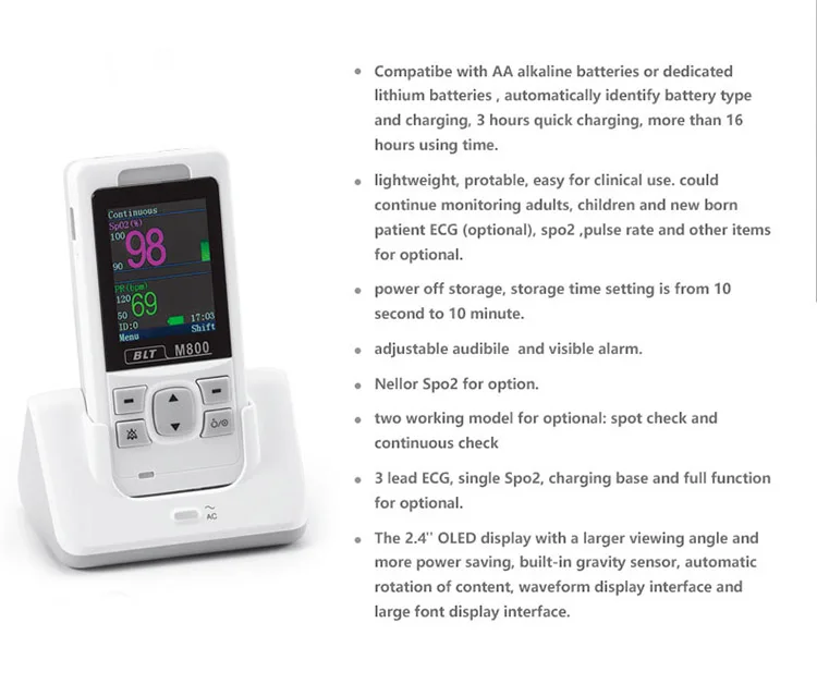 Biolight M800 Digital Pediatrico Handheld Pulse Oximeter/oximetro