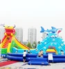 Inflatable water park outdoor portable adult water park equipment giant dragon Inflatable slide Inflatable water park for sale