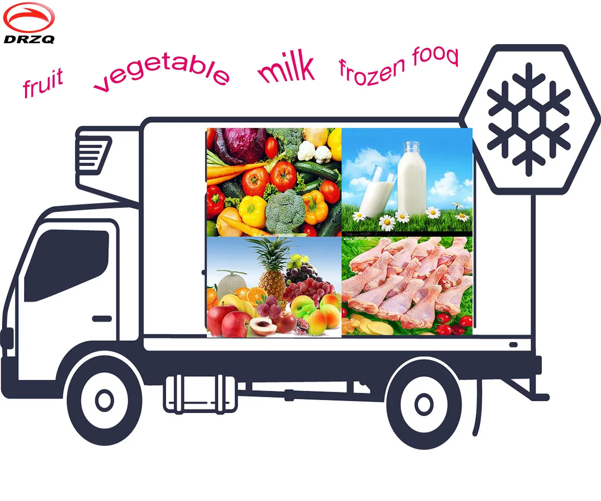 Fresh Food,Meat,Vegetable,Ice Cream,Chicken And Fish Transportation And Mobile Selling Truck