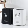 Popular trash bin Simple Design Fashion Pattern Paper Waste Bin For Room, Office, Bathroom, Kitchen