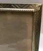 Vintage gold brass metal embossed photo picture frame 8x10 velvet back scrolled