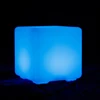 Rechargeable outdoor plastic LED light cube / 3D rgb LED magic cube light / waterproof LED lighted cube chair