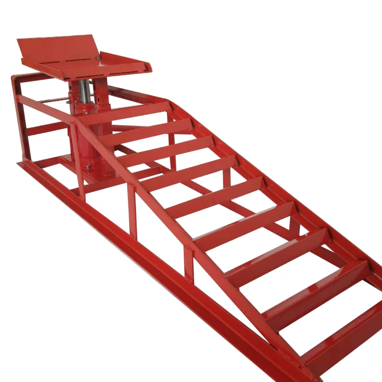 Double Cyclinder Hydraulic Car Lift Ramps , 37cm High Lift Car Ramps