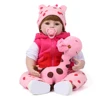 NPK DOLL 22inches Silicone Reborn Babe Doll Christmas Gift Realistic Weighted Doll Baby Toy