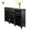 Mdf Simple Style Red White Wine Storage Cabinet