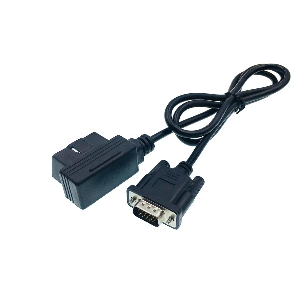 Right Angle Obd2 Male To Hdb 15 Pin Female Cable - Buy Obd2 Plugs To Db ...