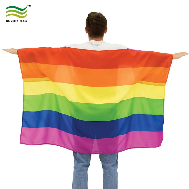 Wholesale Rainbow Cape Gay Pride Deluxe Flag Buy Rainbow Body Flagrainbow Cape Flagsdeluxe