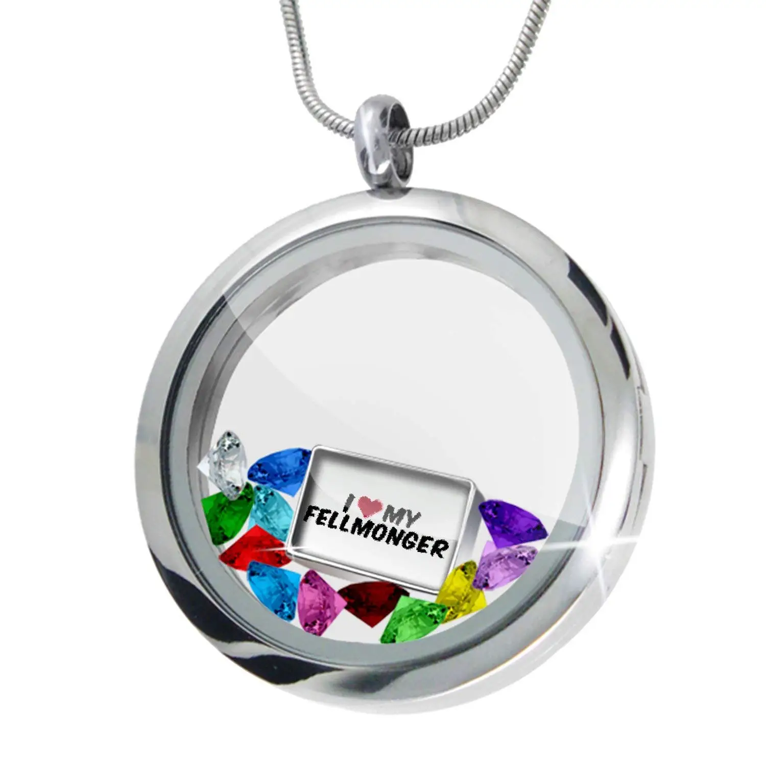 NEONBLOND Floating Locket Set I Heart Love My Fellmonger