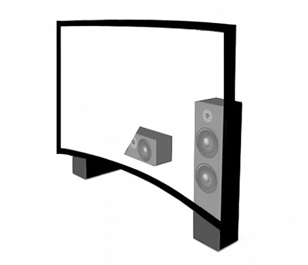 acoustically transparent projector screen