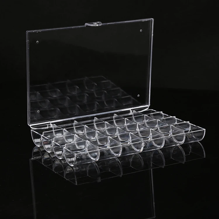 Fast Delivery Small 24 Grid Rectangle Clear Plastic Display Boxes Buy