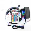 NON-Waterproof led wholesaler 3528 RGB led strip light 5M 300SMD led stripe+24keys Controller+adapter
