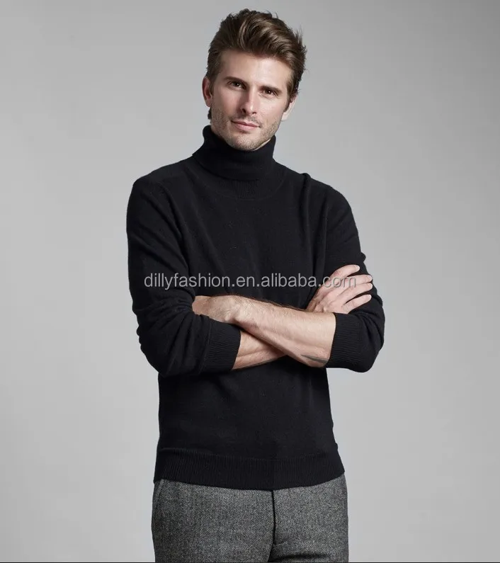 black turtleneck sweater mens