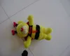 30cm promotional customized stuffed plush 2-colour honeybee(bee) wild animal toy with honey jar