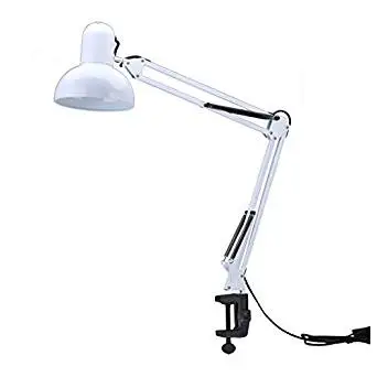 Adjustable Arm Lamp - SODIAL(R) Adjustable Arm Drafting Office Solid & Eyes Care Clamp Table Desk Lamp Light