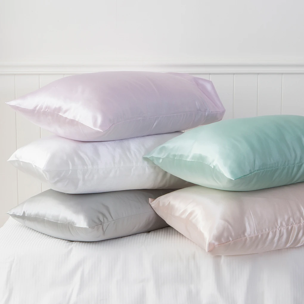 100 Polyester 160gsm Satin Fabric Standard Size Pillow Case Buy
