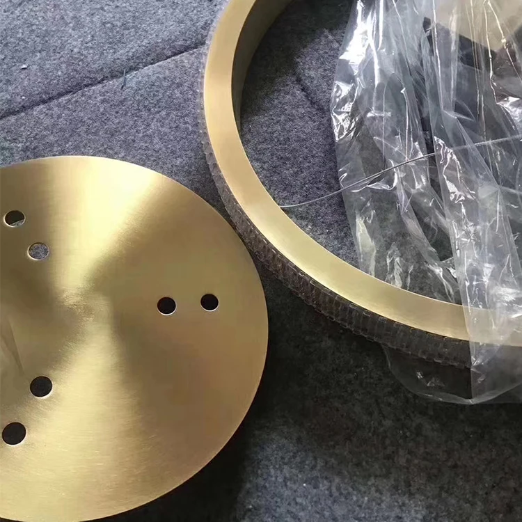 New Style indoor ring led circle gold chandelier modern Aluminum acrylic pendant led linear light