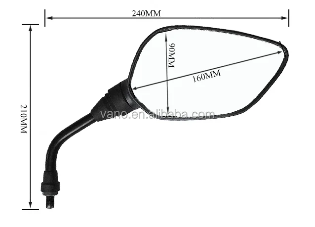 Motorcycle Pulsar135 M10 rear view mirror