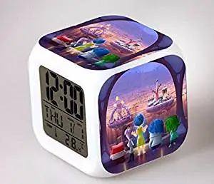 Alarm Clocks Children Find Deals On Get Quotations Inside Out Creative Alarm Clock Colorful Reloj Saat Clocks Lights Led Children Despertador Gift