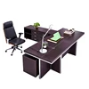 leather modesty panel wooden executive office desk(F-26)