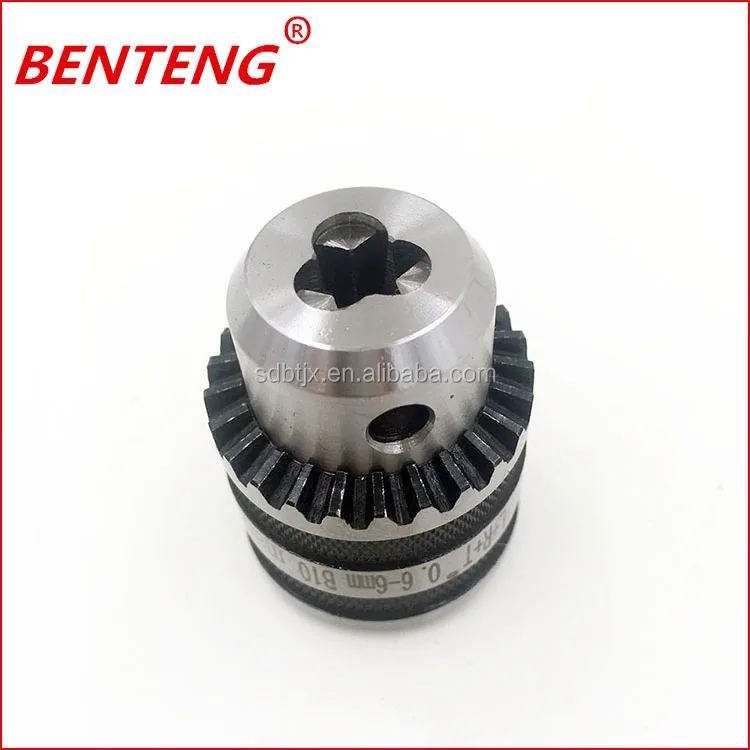 BENTENG Brand 0.6-6mm 3 Jaw Carbon Steel Drill Chuck with Key
