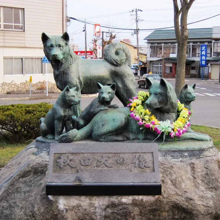 Custom Life Size Akita Dog Statue For Sale Buy Akita Dog