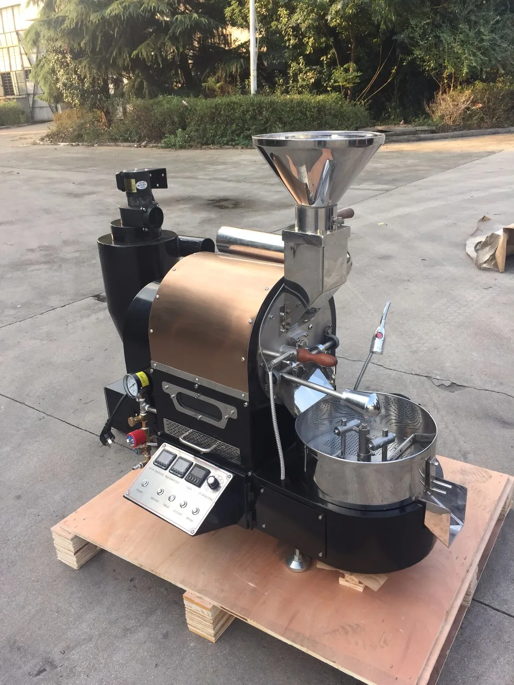 Small Coffee Roaster 1kg 2kg Made In China Direct Heat Lpg Coffee