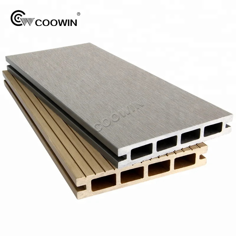 outdoor board plank floor Anti-UV waterproof wpc wood swimming pool decking