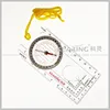 Kearing Transparent plastic compass used to take bearings on a white background # KMC-1