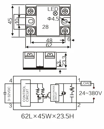 Fotek ssr 40da схема