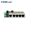5 port ethernet switch pcb board made in China 10/100M IEEE802.3af customized marvell switch chipset