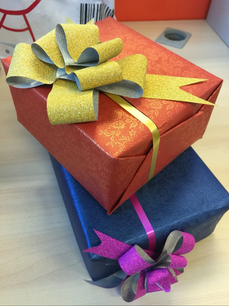 Twinkle Glitter Fabric Butterfly Ribbon Tie Bow Ribbon Bow