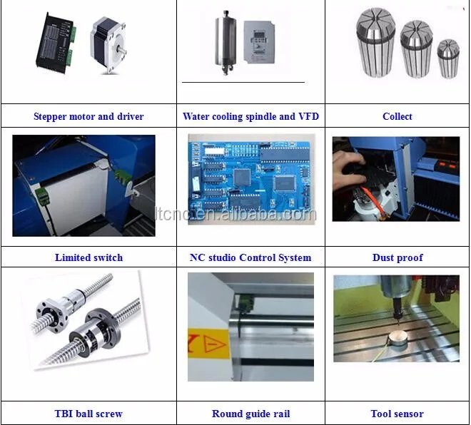 Oversea services LT-6090 60x90 cm cnc metal milling machine cnc router engraver for aluminum with water mist