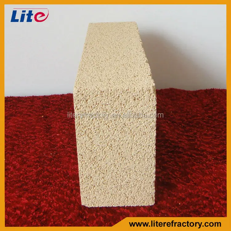 Lightweight standard size high alumina fire resistant heat insulation brick for furance lining