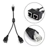 Wholesale RJ45 1 Male to 2 Female Socket Port Network Splitter Adapter Cable