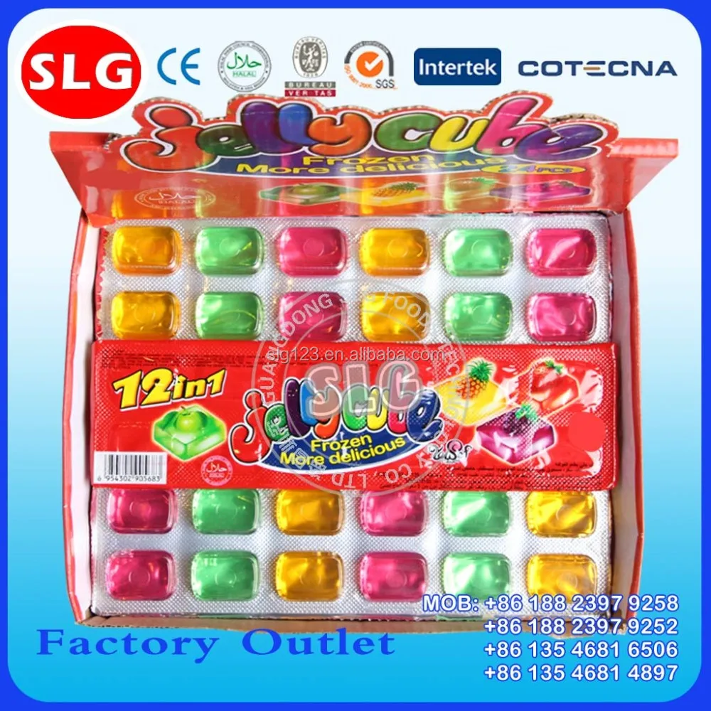 70g 12 In 1 Sweet Fruit Cube Jelly Confectionery Buy Cube Jelly