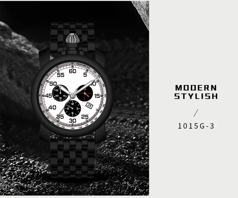 multicolor stainless steel watch