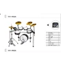 high quality Music instrument electronic EDS-909-8ST660 Electric Drum kit on sale