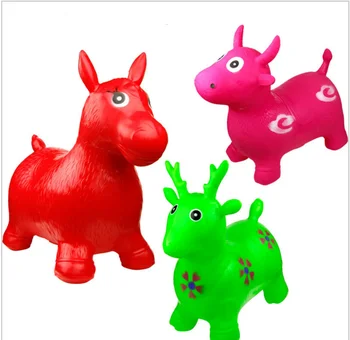 plastic bouncing horse