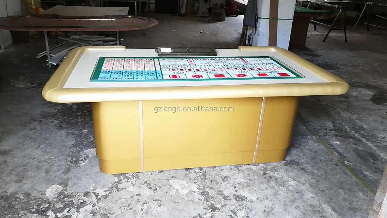 Sic Bo Luxury Red Color Casino Craps Table Electronic Sicbo Table Buy