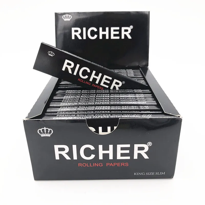 50 Booklets//BOX Smoking Rolling Papers Premium King Size Ultra-thin 110*45mm