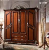Antique furniture sets European Luxury leather bed with silver flower made in China