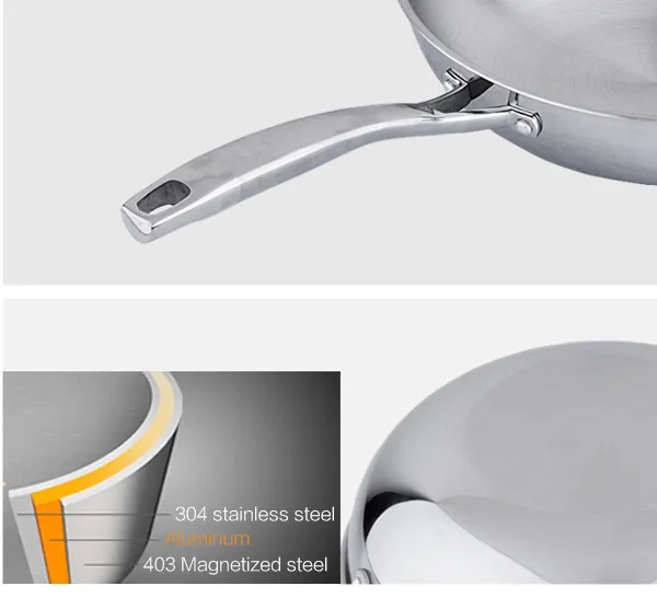 Stainless Steel Chefline Cookware 32cm Induction Cookware Wok Buy