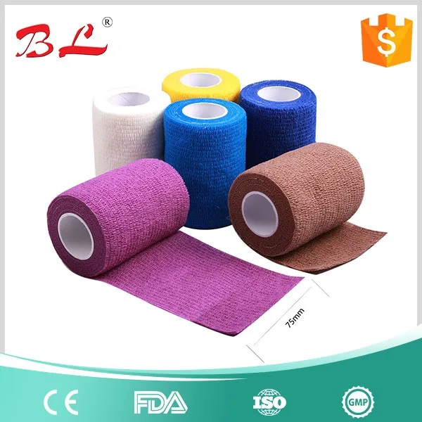Fda Approved Elastic Nonwoven Horse Cohesive Bandage Vet Wrap Equine