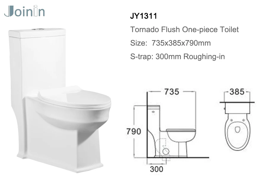 Hot Sale Vietnam Toilet WC Siphonic Tornado Flush Cheap Sanitary Ware Best Price Big Toilet JY1311
