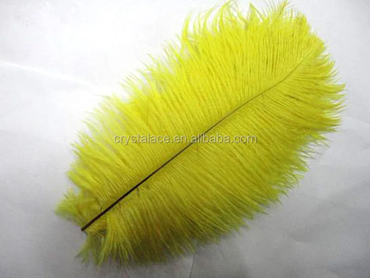 Orange ostrich feather 65-70cm