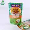 OEM PET/PE Laminated Hamster/Rabbit/Guinea Pig Dried Food single web stand up Packaging Bag with zipper&clear window